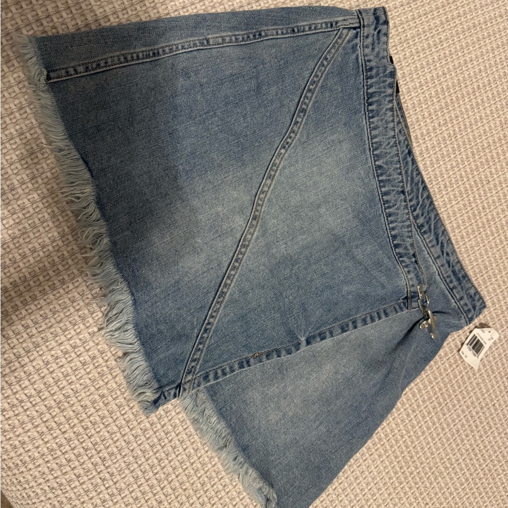 Blank NYC Light Blue Denim Skirt